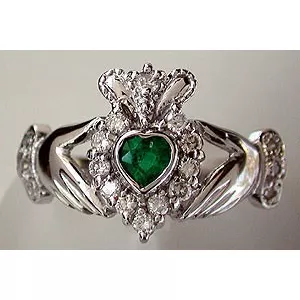 Anillo Celta Oro 14k Claddagh Irlandés Bidas Compromiso