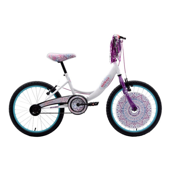 Bicicleta Veloci Mandala Plus Bmx Rodada 20 Vel Blanco