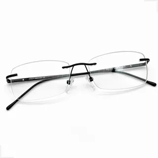 Óculos Grau Armação Sem Aro Balgriff Leve Haste 180º Unissex