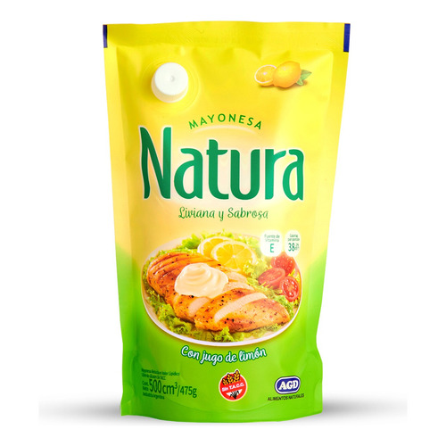 Mayonesa Natura sin TACC en doypack 500 ml