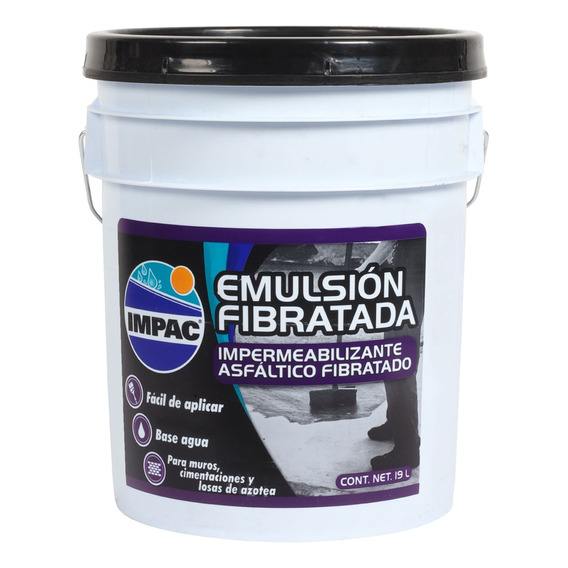 Impermeabilizante Asfaltico Fibratado Impac Emulsion 19l