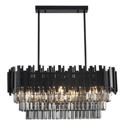 Colgante Cairel Cristal Fume 8 Luces Apto Led E14 W2008 Mks