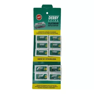 Derby Extra Platinum Aço Inoxidável 50 Unidades