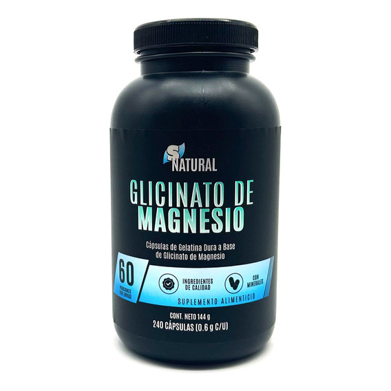 Glicinato De Magnesio 240 Capsulas Snatural