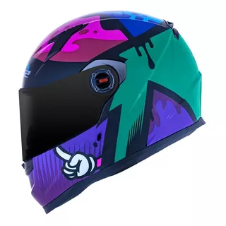 Capacete Moto Masculino Ls2 Ff358 Masterpiece Tricolor