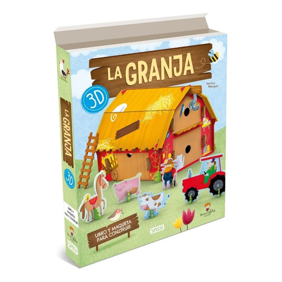 La Granja, Col. Carton 3d, Libro+puzle