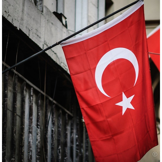 Bandera Turquia Medida Oficial 90cm X 150cm