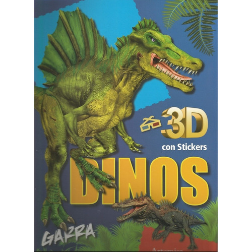 Dinosaurios 3d Garra - Libro Con Stickers