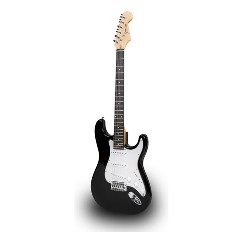Guitarra Eléctrica Deviser L-g1 Negra C/funda, Tremolo Cable Color Black Material del diapasón Richlite Orientación de la mano Diestro