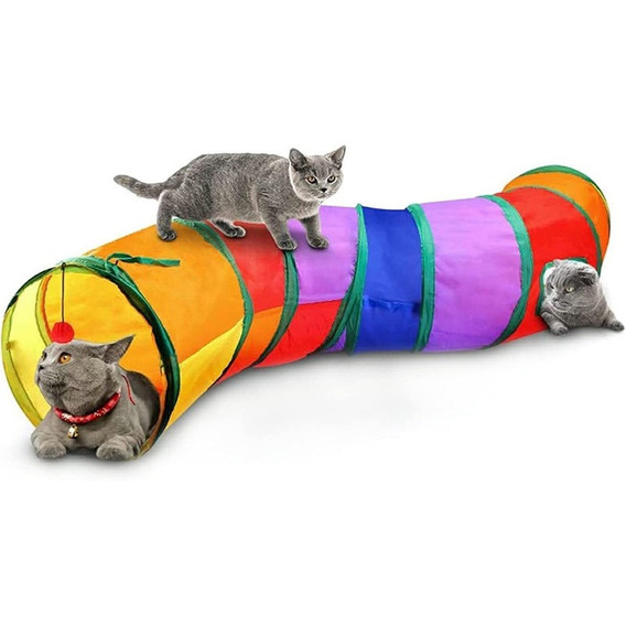 Juguetes para gatos de colores Cat Tunnel Nest