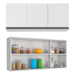 Aéreo Mueble Cocina 3 Puertas Linea Premium LG Color Blanco