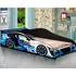 Cama Auto Para Niños 1 Plaza Infantil Diseño Moderno Drift Azul