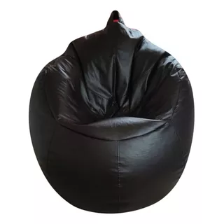 Sillón Puff Oval Confortable Negro