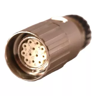 M23 Conector Hembra De Acero 12 Pines