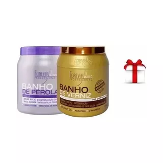 Forever Liss Kit Banho De Pérola 1kg + Banho De Verniz 1kg