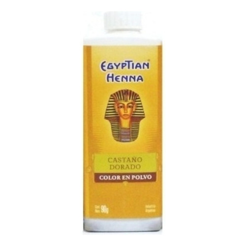 Tintura Natural En Polvo Egyptian Henna 124 Castaño Dorado