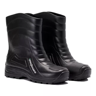 Bota Cano Médio Impermeável Pvc Para Motociclista Pantaneiro