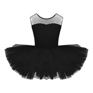 Vestido Bailarina Profissional Balé Menina Cisne Negro Renda