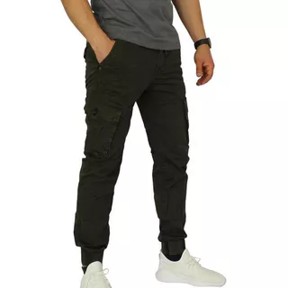 Jogger Pantalón Cargo Hombre Verde 