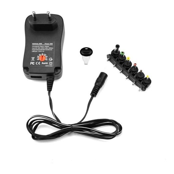 Adaptador Universal De Corriente  12w Regulable 3v A 12v