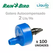 Gotero 2 Lts/hs Autocompensado Rain Bird (100 Un.) Huerta