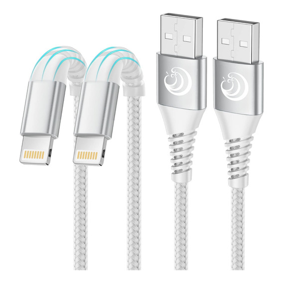 Cables Datos Usb Para iPhone Carga Rápida 2m 3a 2pzs Yosou