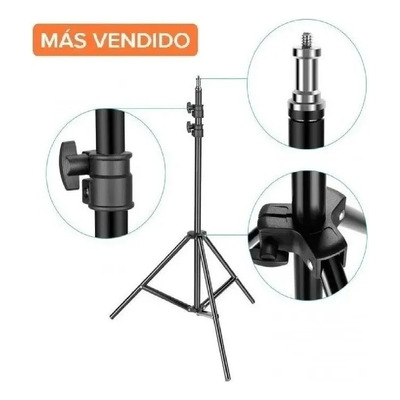 Nuevo Tripode Stand Luz 1.90 Mts Para Estudio De Fotografia