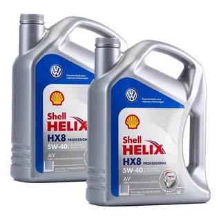 2 Bidones Aceite Shell Helix Hx8 Pro Av 5w40 Vw X 8 Litros
