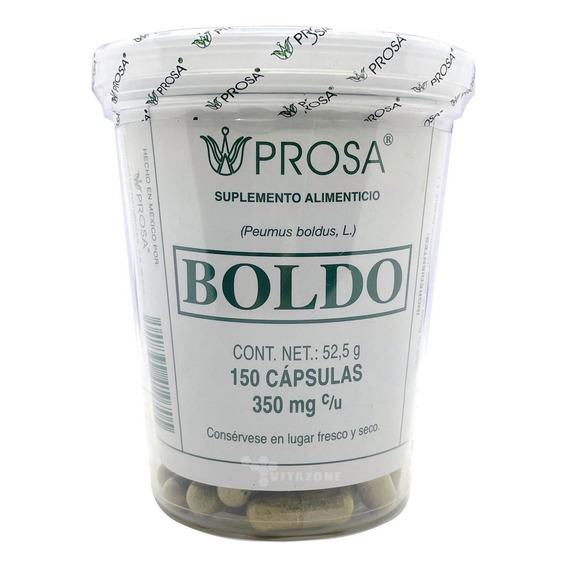 Boldo Prosa 150 Cápsulas De 350 Mg Sabor Sin sabor