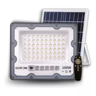 Refletor Led Holofote Solar 100w + Placa Solar Econômico Led