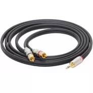 Cable Miniplug A Dos Rca Sin Ruido Profesional Hamc 1mts