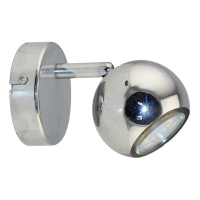 Aplique 1 Luz Venus Cromo Apto Led Movil Deco Moderno Gu10