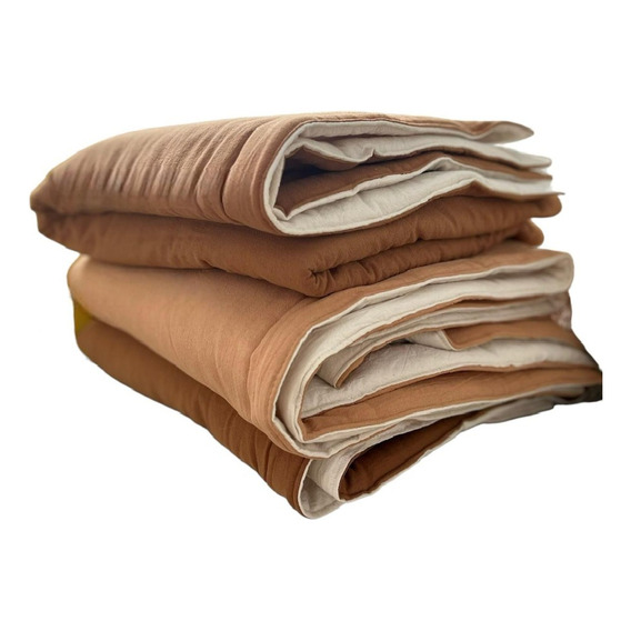 Cobertor Para Asiento De Sillon (pillow) Habano Y Natural