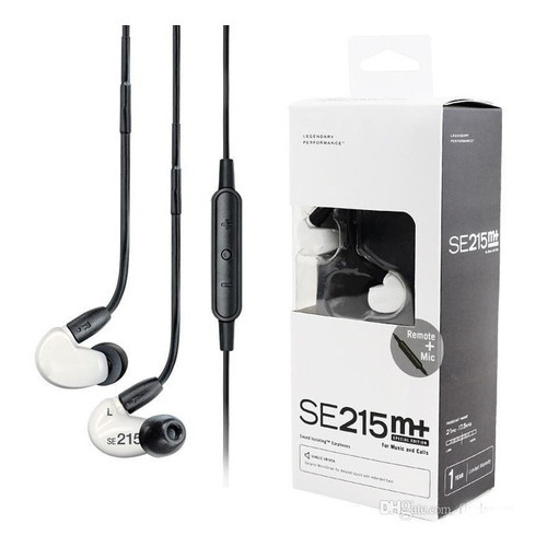 Shure Se215m+spe Auriculares Intraurales Con Microfono Color Blanco