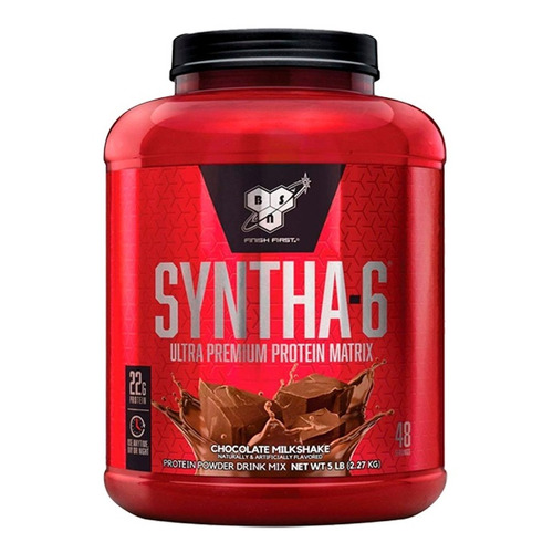 Suplemento en polvo BSN  Ultra Premiun Protein Matrix Syntha-6 proteína sabor chocolate milkshake en pote de 2.27kg