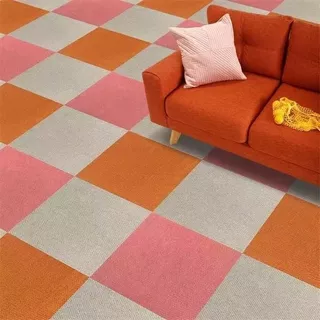 Alfombra Modular Naranja Varios Tonos Personalice Su Tapete