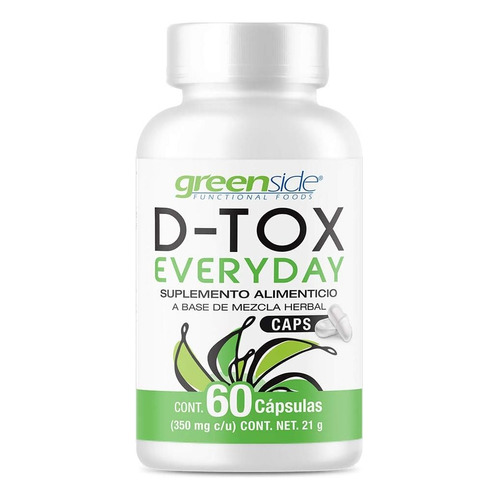 Greenside D-tox Everyday 60 Caps Sabor Nd