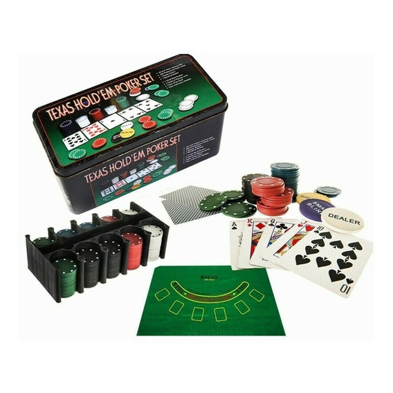 Set De Poker Texas 200 Fichas 2 Mazos Envio Gratis