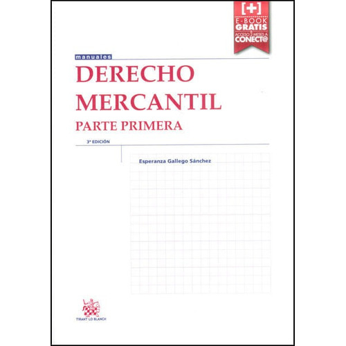 Derecho Mercantil. Parte Primera, De Esperanza Gallego Sánchez. Editorial Distrididactika, Tapa Blanda, Edición 2015 En Español