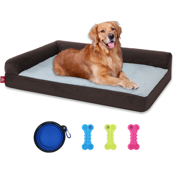 Cama Para Perro Mascota Ante Impermeable Desmontable Lavable