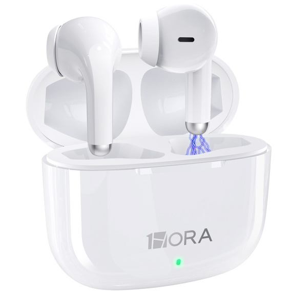 Audífonos In Ear Inalámbricos Bluetooth 5.3 1Hora Aut203 Color Blanco