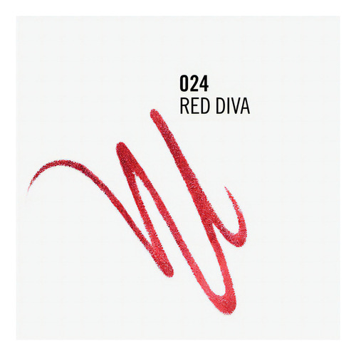 Delineador Labios Rimmel Lasting Finish Automatic Lip Liner Color 024 Red Diva