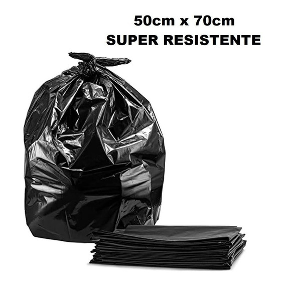 Bolsas De Residuos 50x70cm Super Resistentes X100 Unidades