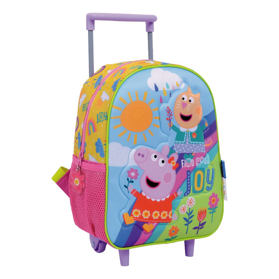 Peppa Pig Mochila Con Carro 12 PuLG 30 Cm Jardin Serie Tv Ed