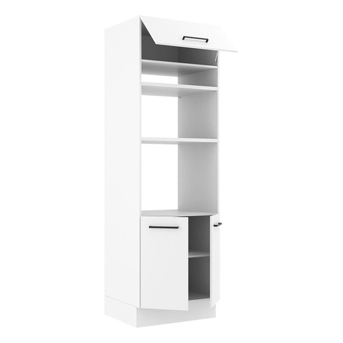 Mueble Para Horno Y Microondas Madesa Agata 70 Cm Blanco