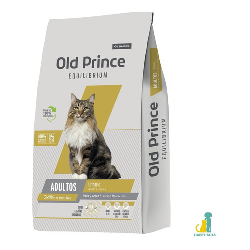Alimento Old Prince Equilibrium Adults Urinary Care para gato adulto sabor pollo y arroz en bolsa de 7.5 kg