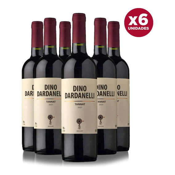 Vino Dino Dardanelli Tannat 750 Ml X6 Unidades