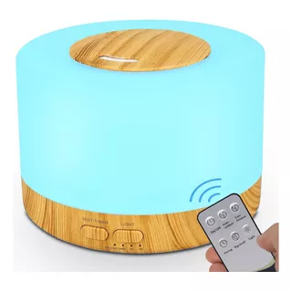 Humidificador Difusor Ultrasonico Aire Lampara Madera Color