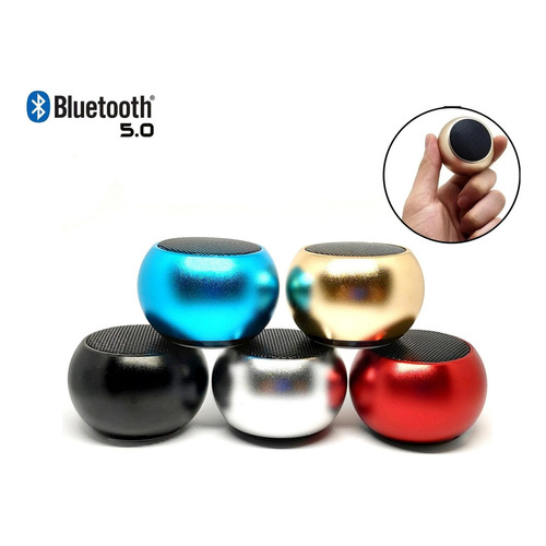 Mini altavoz Bluetooth de color metálico para iPhone SE Color Black 110v