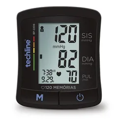 Monitor De Pressão Arterial De Pulso Bp-2206 Automático Preto Techline no Mercado Livre com oferta e cupom de desconto
